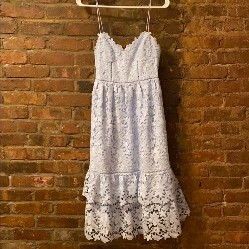 Club Monaco lace tiered dress